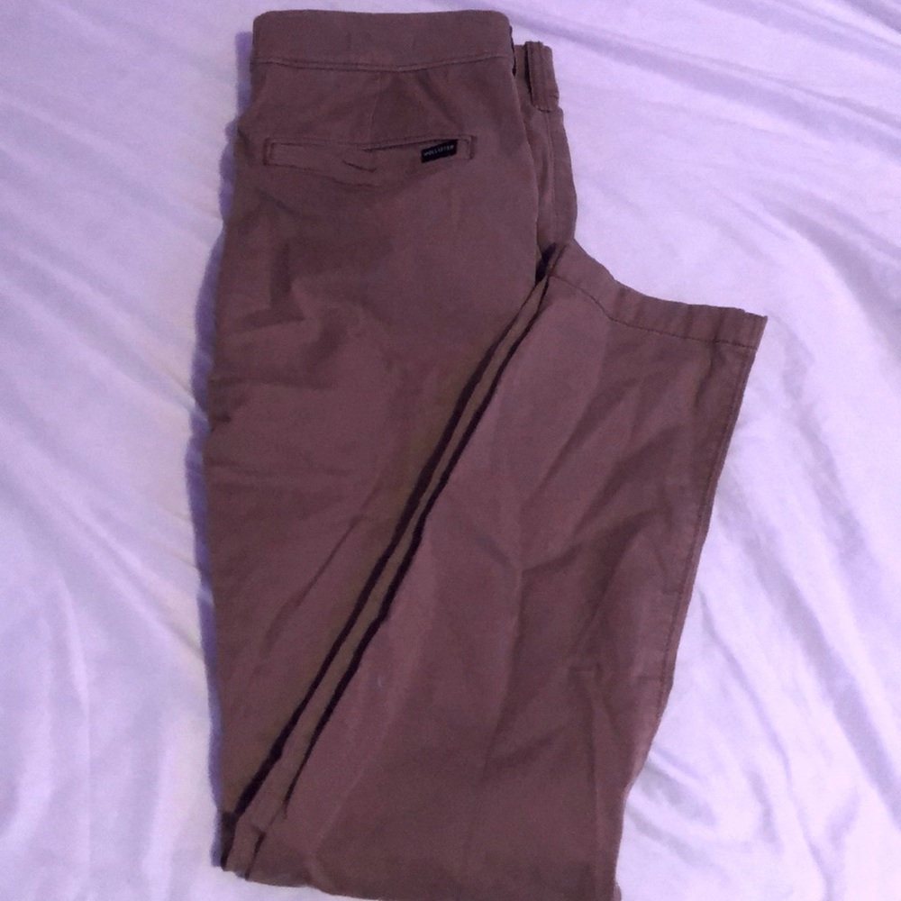 Hollister Skinny Dark Khaki Pants